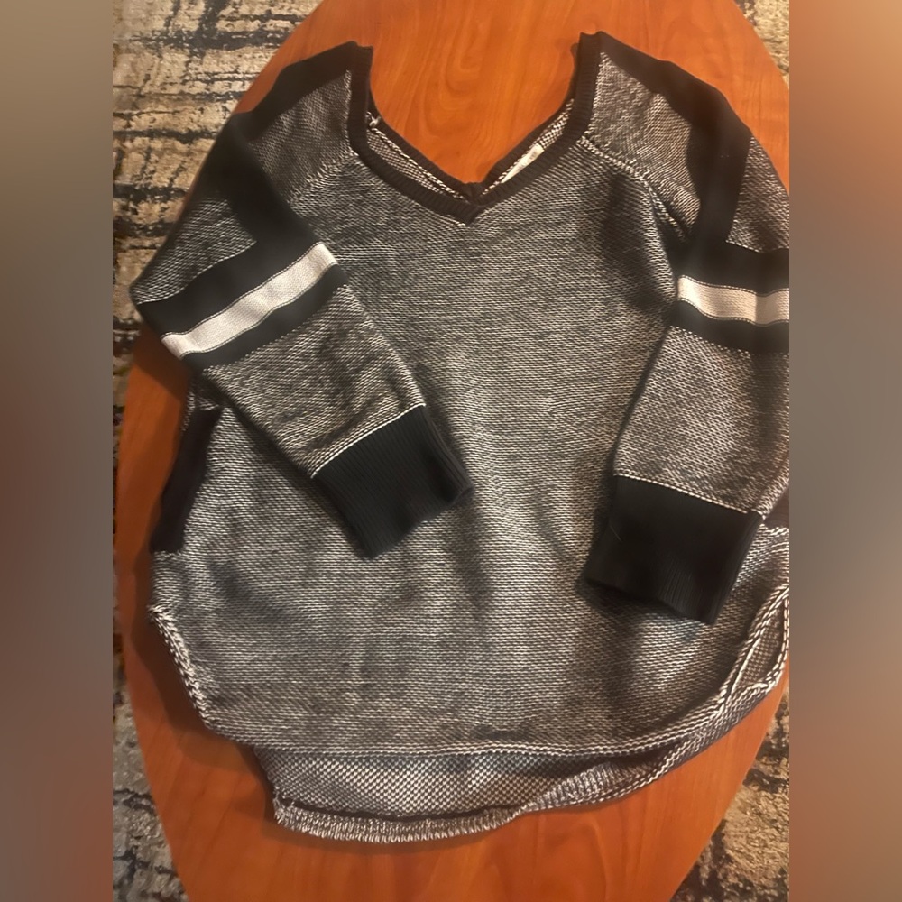 Victoria's Secret Black and White Knit Sweater